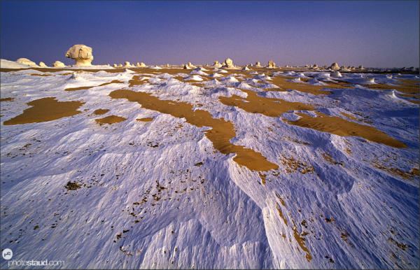 Fantastic landscape of the White Desert, Egypt