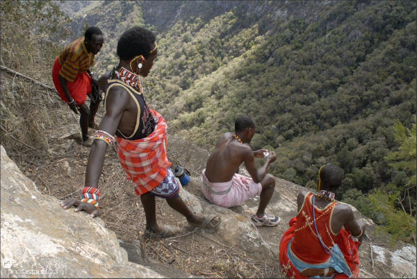 Samburu people mount Nyiru, Kenya