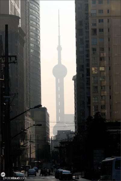 Oriental Pearl Tower in Shanghai, China