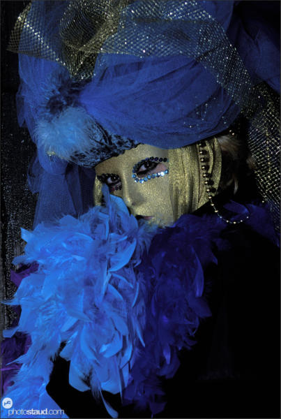 Close-up portrait of Carnival Mask in Venice, Italy